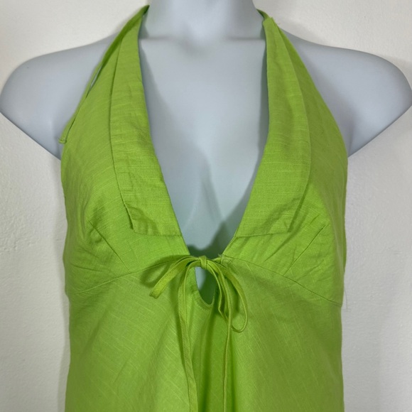 BDG Urban Outfitters Vibrant Green Danny Halter Maci Dress SKU0260 - Picture 2 of 9